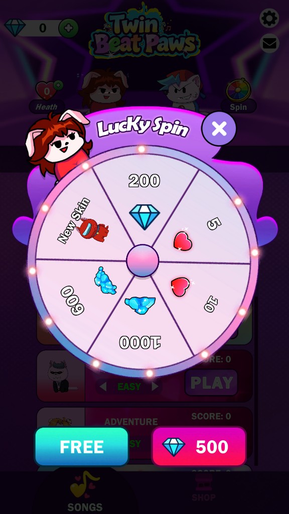 Twin Beat Paws Lucky Spin